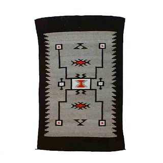 Antique Native American Southwest Navajo Style Wool Rug Circa 1930, 70.5"L x 46"W