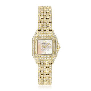 Cartier Panthere Ladies' in 18K Gold with Diamonds