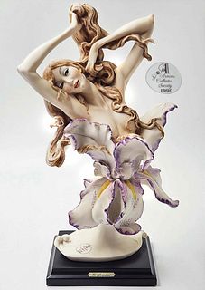 Awaking, An Italian Capodimonte G. Armani Hand Painted Porcelain Figurine, Signed