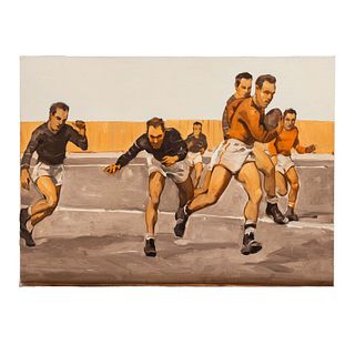 Painting, Frank Follmer, Football