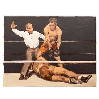 Painting, Frank Follmer, Knockout