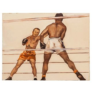 Painting, Frank Follmer, Boxing