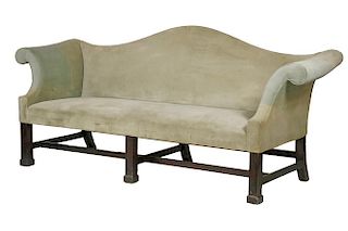 CHIPPENDALE STYLE LONG SOFA