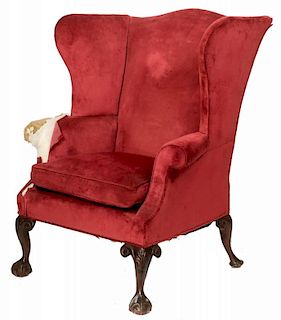 18TH C. PERIOD WINGCHAIR