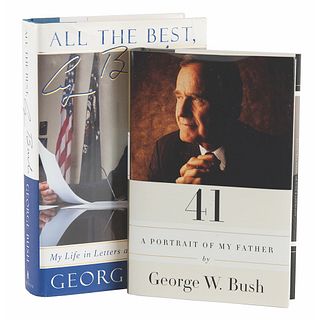 George and George W. Bush (2) Signed Books