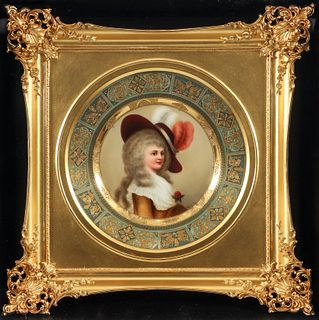 Royal Vienna Duchess Devonshire Gilt Cabinet Plate