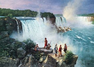 Robert Griffing Thundering Waters Niagara Falls Signed