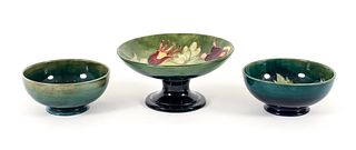 Moorcroft Pottery Compote and Bowls 