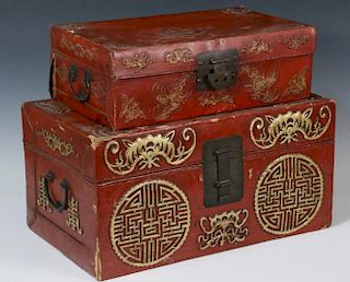(2) CHINESE BOXES