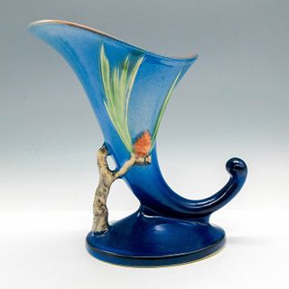 Roseville Style Pottery Vase, Cornucopia