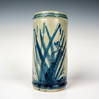 Weir Pottery Stoneware Vase, Sleepy Eye Indian