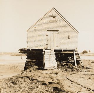 Walker Evans (Am. 1903-1975), Maine Fish House, Possibly Cranberry Island, 1962, Gelatin silver print, framed under glass