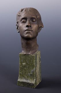 Gertrude Vanderbilt Whitney (Am. 1875-1942), Tête pour le Mémorial du Titanic, 1915, Bronze