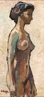 Constantin Kluge (Fr. 1912-2003), Contessa, Oil on canvas, framed