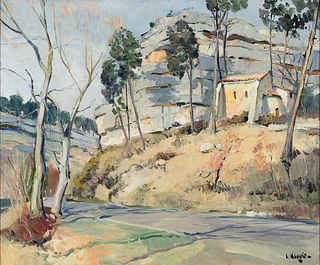Constantin Kluge (Fr. 1912-2003), Landscape in Provence, Oil on canvas, framed