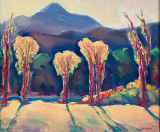 Omer Thomas Lassonde (Am. 1903-1980), New Hampshire Autumn, Oil on canvas, framed