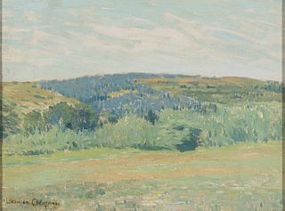 Leonard Ochtman (Am. 1854-1935), Landscape, Oil on canvas, framed