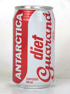 1989 Antarctica Guarana Champagne Diet 350ml Beer Can Brazil