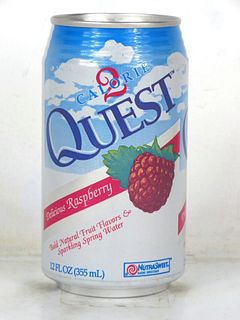 1989 Quest Diet Raspberry Soda 12oz Can Sherman Oaks California
