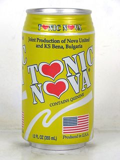 1990 Tonic Nova Quinine 12oz Can Bulgaria