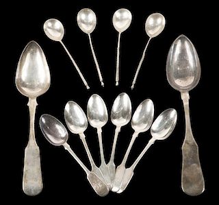 (12) RUSSIAN & ENGLISH SPOONS