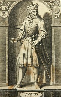 D. CUSTOS (1550-1612), Leopold IV. von Habsburg(1371-1411), Copper engraving