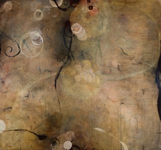 Cheryl Warrick (Am. b. 1956), "Equilibrium" 1993, Oil on canvas, unframed