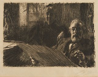 Anders Zorn "Mr. & Mrs. Furstenberg" Etching 1895