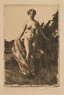 Anders Zorn "Summer/Sommar" Etching 1907