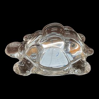 Daum Crystal  Turtle Paperweight