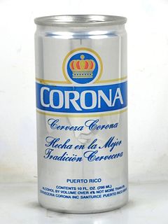 1979 Corona 295ml Beer Can Puerto Rico