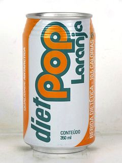 1994 Antarctica Diet Pop Laranja 33cL Can Brazil