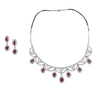 Ruby, Diamond and 14K Suite