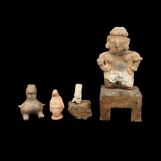 Four Pre Columbian Style Figurines