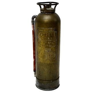 Antique Badger's Brass Fire Extinguisher