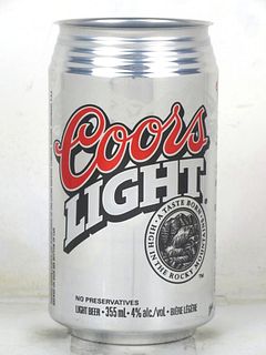 1983 Coors Light Beer (Canada) 12oz Golden Colorado