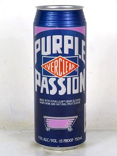 1987 Everclear Purple Passion 750ml Can St Louis Missouri Chicago Illinois