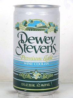 1982 Dewey Stevens Wine Cooler 12oz Undocumented Saint Louis Missouri
