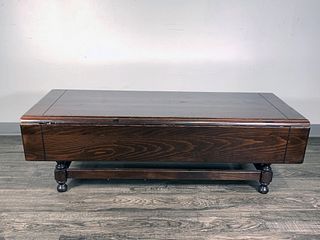 LARGE ETHAN ALLEN COUNTRY STYLE COFFEE TABLE
