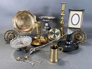 LOT OF BRASS & OTHER METALS