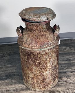 BORDENS RUSTED MILK CAN