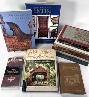 12 BOOKS ON ANTIQUES 2 SIGNED 1 FIRST EDITION