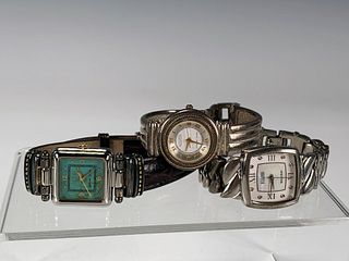 3 ECCLISSI STERLING SILVER LADIES WATCHES 