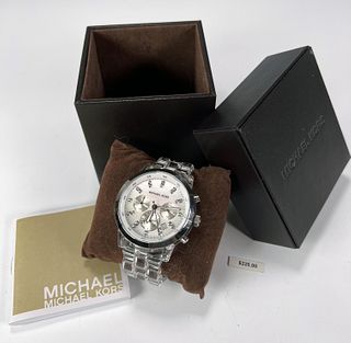MICHARL KORS LUCITE LINK WATCH IN BOX
