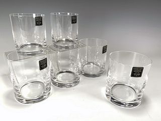 6 REIDEL CRYSTAL ROCK GLASSES
