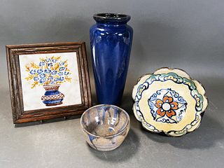 FOUR POTTERY ITEMS