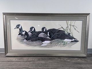 SIGNED NUMBERED WATER FOWL BY ART LAMAY