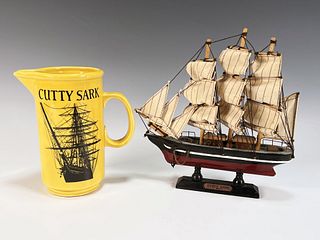 CUTTY SARK MODEL CLIPPER AND PITCHER