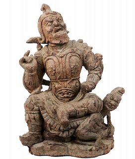 EARLY CHINESE CAST IRON SCULPTURE