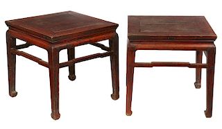 PAIR OF CHINESE LOW TABLES